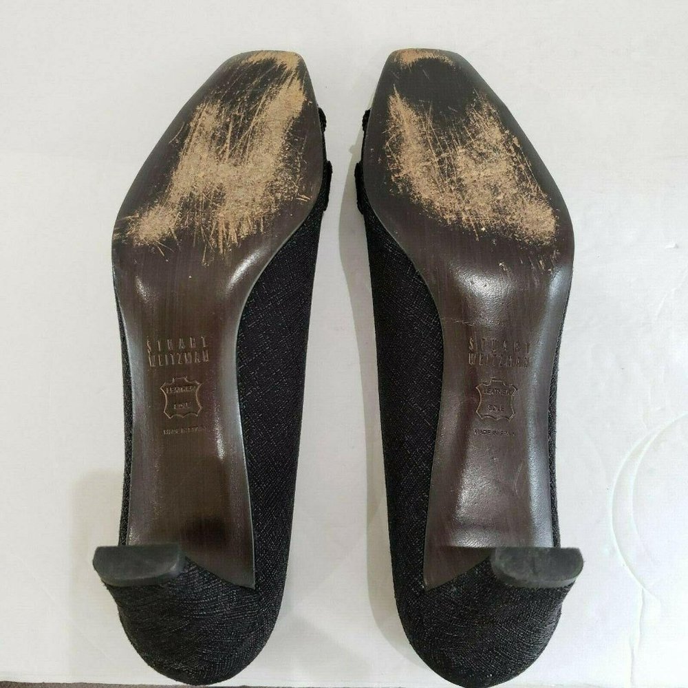 Stuart Weitzman Tortoise Shell Cap Toe Heels 7ss - image 7